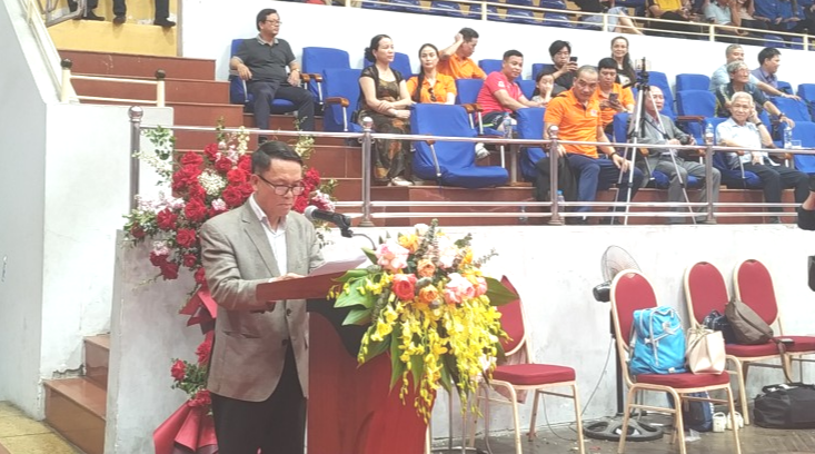 Ông Nguyễn Đức Lợi phát biểu tại Lễ bế mạc Giải bóng bàn Cúp hội Nhà báo Việt Nam lần thứ XVI. Ảnh: Thanh Thúy Ông Nguyễn Đức Lợi phát biểu tại Lễ bế mạc Giải bóng bàn Cúp hội Nhà báo Việt Nam lần thứ XVI. Ảnh: Thanh Thúy