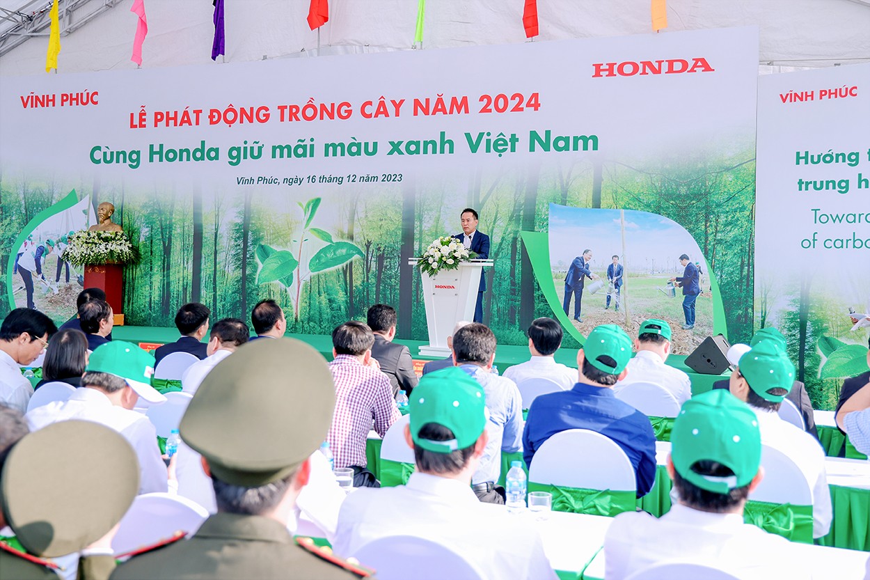 Phát động Lễ trồng cây năm 2024 “Cùng Honda giữ mãi màu xanh Việt Nam”