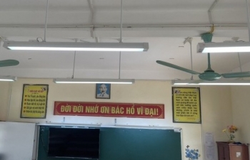 Mô hình đèn chiếu sáng học đường ở Nghệ An: Sáng hơn, tiết kiệm hơn