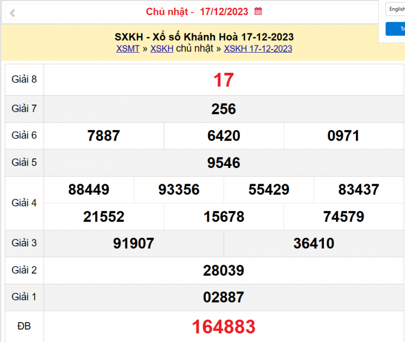 XSKH 17/12, Kết quả xổ số Khánh Hòa hôm nay 17/12/2023, KQXSKH Chủ Nhật ngày 17 tháng 12 XSKH 17/12, Kết quả xổ số Khánh Hòa hôm nay 17/12/2023, KQXSKH Chủ Nhật ngày 17 tháng 12
