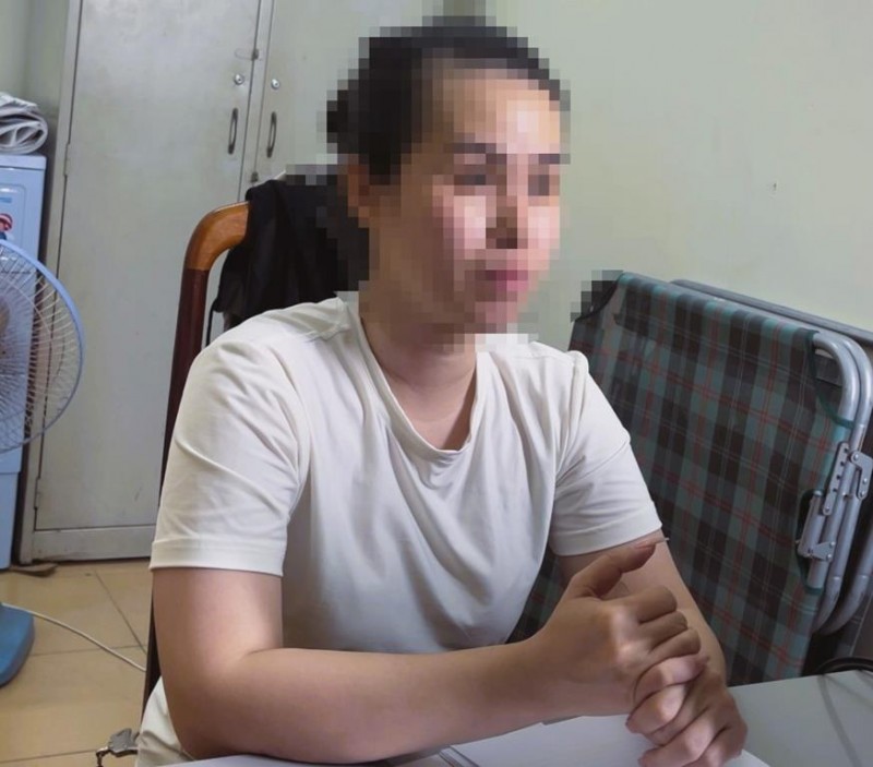 Đối tượng Thủy khai nhận hành vi phạm tội tại cơ quan công an Đối tượng Thủy khai nhận hành vi phạm tội tại cơ quan công an