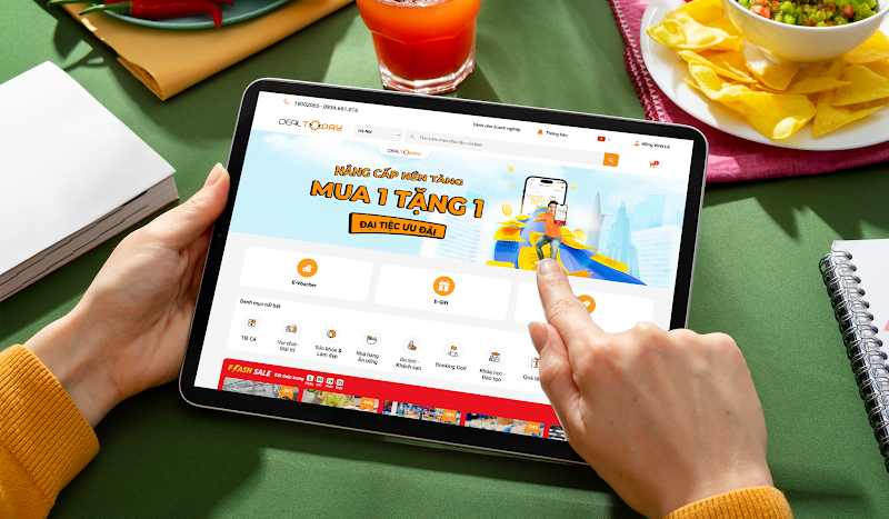 Trải nghiệm mua sắm tiện lợi hơn với hàng ngàn ưu đãi hấp dẫn trên giao diện mới của Dealtoday Trải nghiệm mua sắm tiện lợi hơn với hàng ngàn ưu đãi hấp dẫn trên giao diện mới của Dealtoday