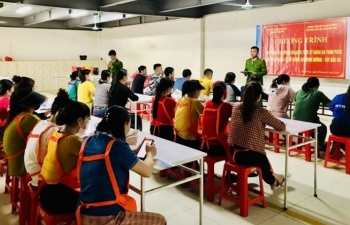 Thanh Hóa: Hơn 1.000 công nhân được phổ biến pháp luật về phòng cháy chữa cháy