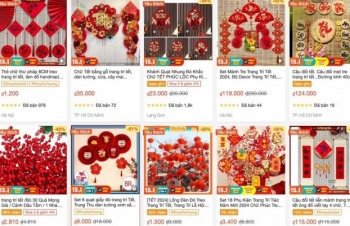 Sức mua hàng trang trí Tết tại cửa hàng truyền thống chậm, online nhộn nhịp