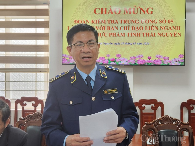 Đoàn kiểm tra liên ngành Trung ương làm việc với Thái Nguyên về an toàn thực phẩm Đoàn kiểm tra liên ngành Trung ương làm việc với Thái Nguyên về an toàn thực phẩm