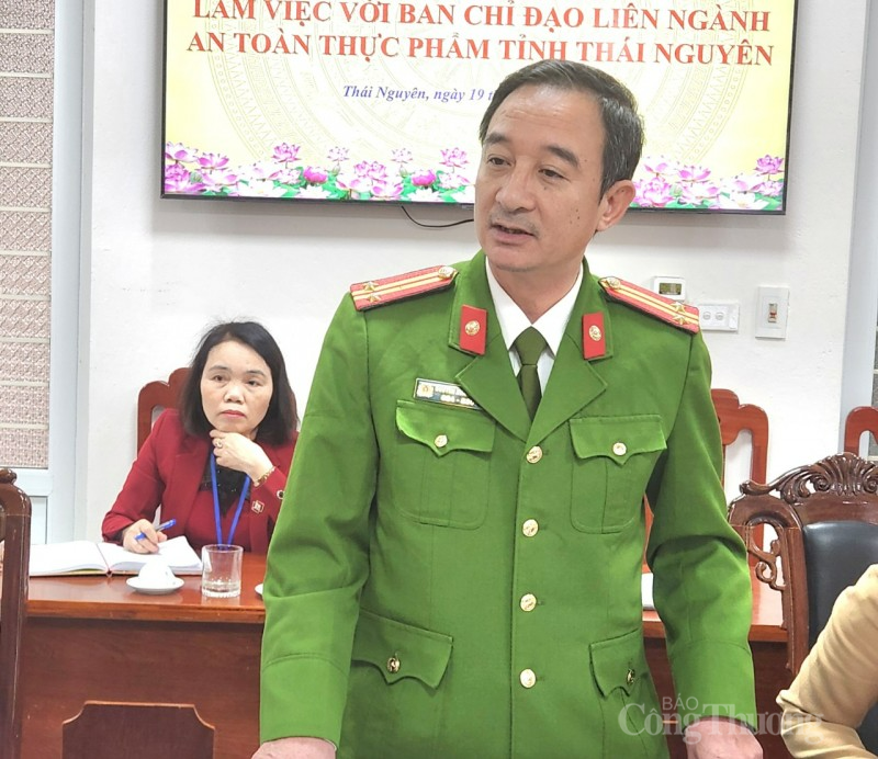 Đoàn kiểm tra liên ngành Trung ương làm việc với Thái Nguyên về an toàn thực phẩm Đoàn kiểm tra liên ngành Trung ương làm việc với Thái Nguyên về an toàn thực phẩm