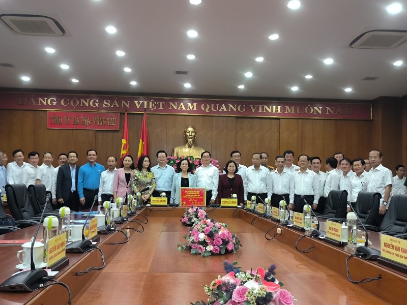 Trưởng Ban Tổ chức Trung ương làm việc với Tỉnh ủy Bà Rịa – Vũng Tàu
