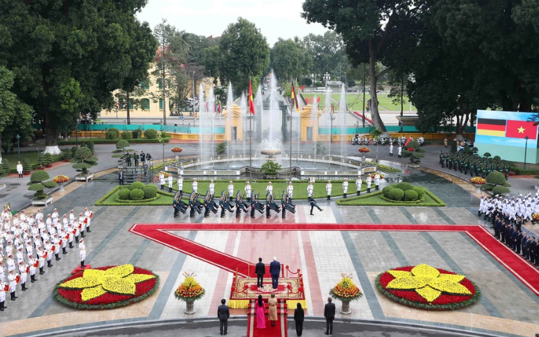 Chủ tịch nước Võ Văn Thưởng chủ trì Lễ đón Tổng thống Đức Frank-Walter Steinmeier