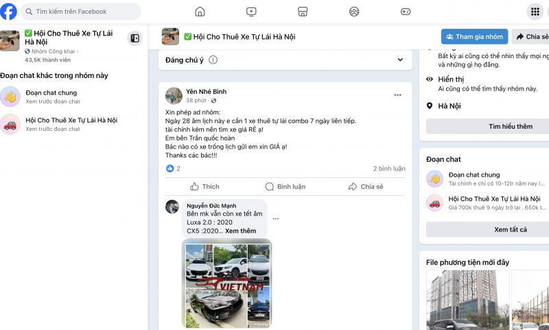 Nhộn nhịp dịch vụ cho thuê xe tự lái dịp Tết Nguyên đán 2024, giá tăng vù vù từng ngày Nhộn nhịp dịch vụ cho thuê xe tự lái dịp Tết Nguyên đán 2024, giá tăng vù vù từng ngày