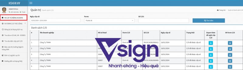 Bộ Công Thương bổ sung tính năng quản lý tiện ích hỗ trợ khai báo C/O và in C/O điện tử Bộ Công Thương bổ sung tính năng quản lý tiện ích hỗ trợ khai báo C/O và in C/O điện tử