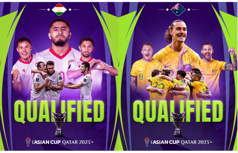 Tajikistan, Úc là những đội bóng đầu tiên vào vòng tứ kết của VCK Asian Cup 2023 Tajikistan, Úc là những đội bóng đầu tiên vào vòng tứ kết của VCK Asian Cup 2023