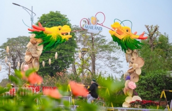 Ngắm thiên đường hoa và trải nghiệm hội chợ Tết 2024 tại Mailand Hanoi City