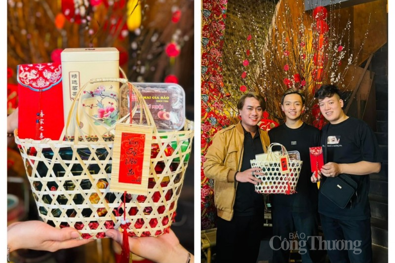 Giỏ quà Tết bình dân, mang đậm chất hàng Việt “đắt hàng” Giỏ quà Tết bình dân, mang đậm chất hàng Việt “đắt hàng”