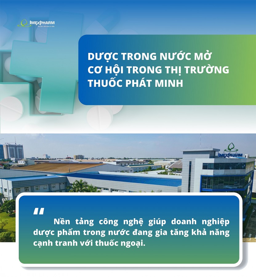 Dược trong nước mở cơ hội trong thị trường thuốc phát minh Dược trong nước mở cơ hội trong thị trường thuốc phát minh