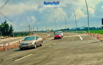 Quảng Ngãi: Thông xe kỹ thuật cầu Quang Mỹ ngày cận Tết