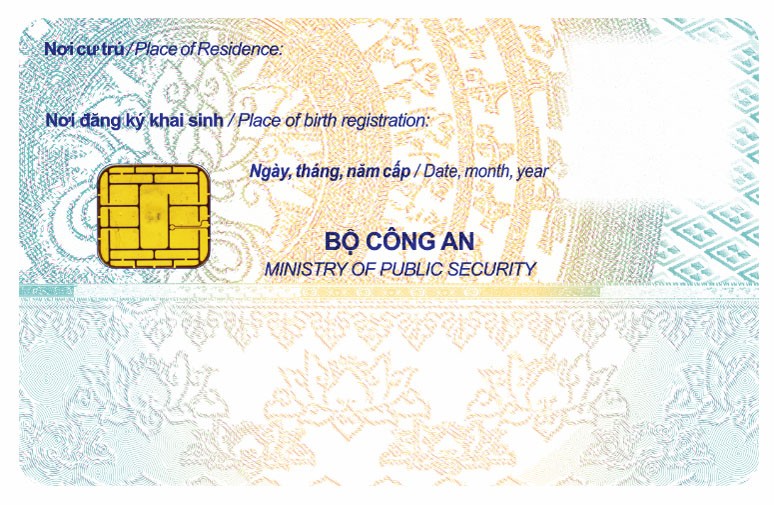 Mẫu thẻ căn cước cấp cho công dân từ 0 - 6 tuổi (Ảnh: Bộ Công an)