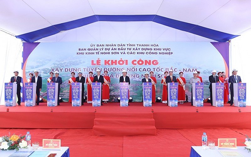 Thanh Hóa: Khởi công xây dựng Dự án Đường nối cao tốc Bắc – Nam, Quốc lộ 1A đi cảng Nghi Sơn Thanh Hóa: Khởi công xây dựng Dự án Đường nối cao tốc Bắc – Nam, Quốc lộ 1A đi cảng Nghi Sơn