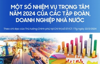 Infographics: Một số nhiệm vụ trọng tâm năm 2024 của các Tập đoàn, DNNN