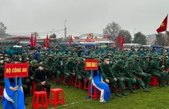 Nghệ An: Hơn 3.250 công dân hăng hái lên đường nhập ngũ