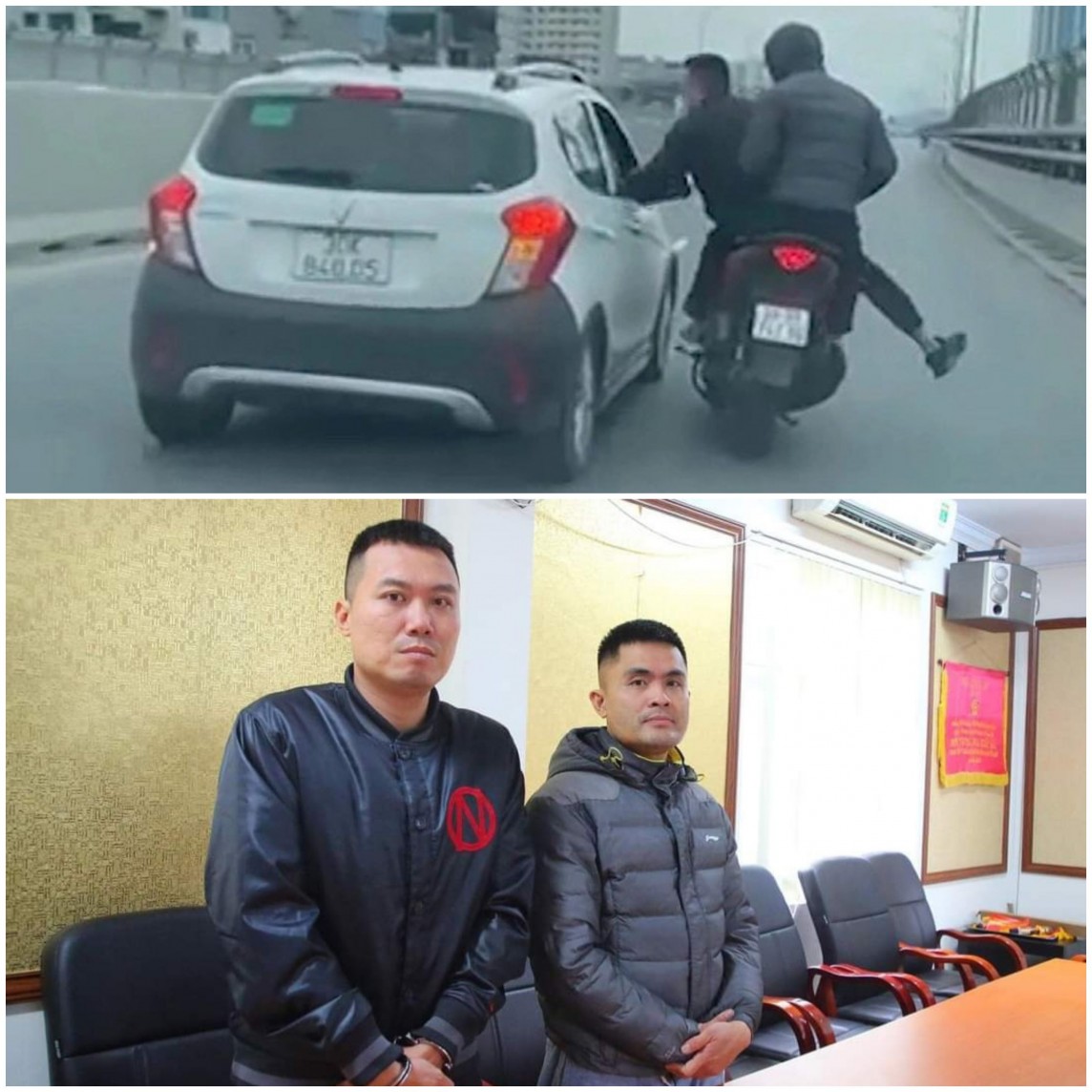 gười đi xe máy tạt đầu ô tô, đánh nhau trên đường vành đai 2 gười đi xe máy tạt đầu ô tô, đánh nhau trên đường vành đai 2