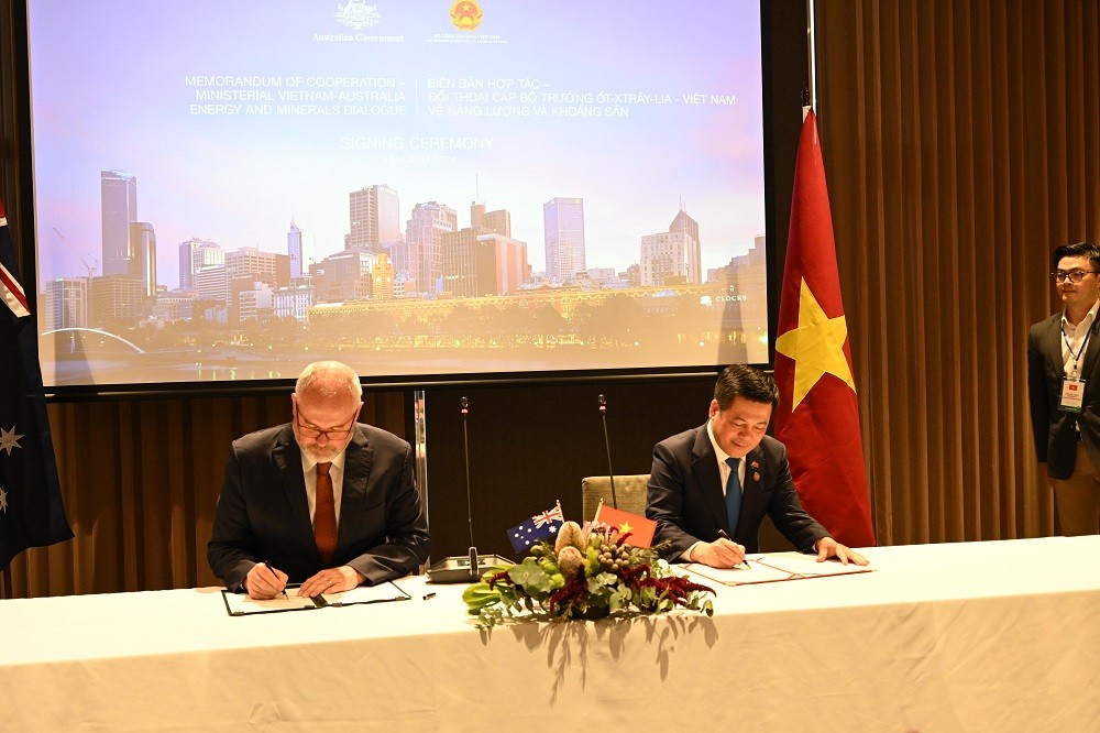 Việt Nam - Australia thúc đẩy hợp tác trong lĩnh vực năng lượng, khoáng sản Việt Nam - Australia thúc đẩy hợp tác trong lĩnh vực năng lượng, khoáng sản