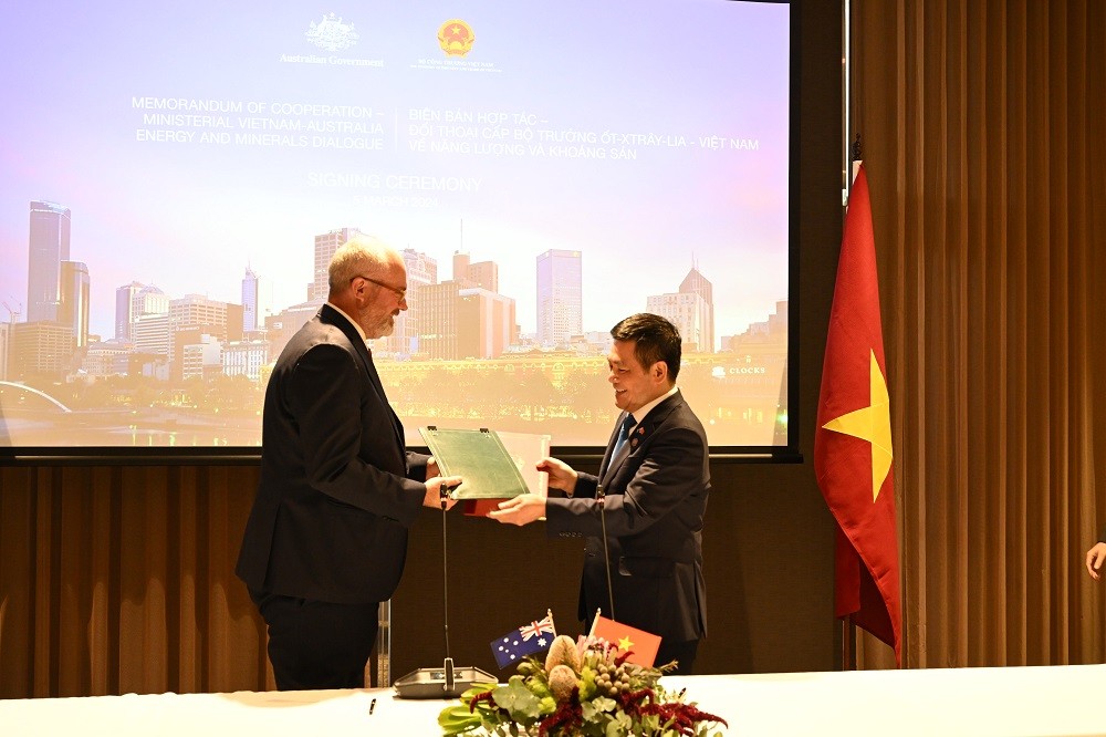 Việt Nam - Australia thúc đẩy hợp tác trong lĩnh vực năng lượng, khoáng sản Việt Nam - Australia thúc đẩy hợp tác trong lĩnh vực năng lượng, khoáng sản