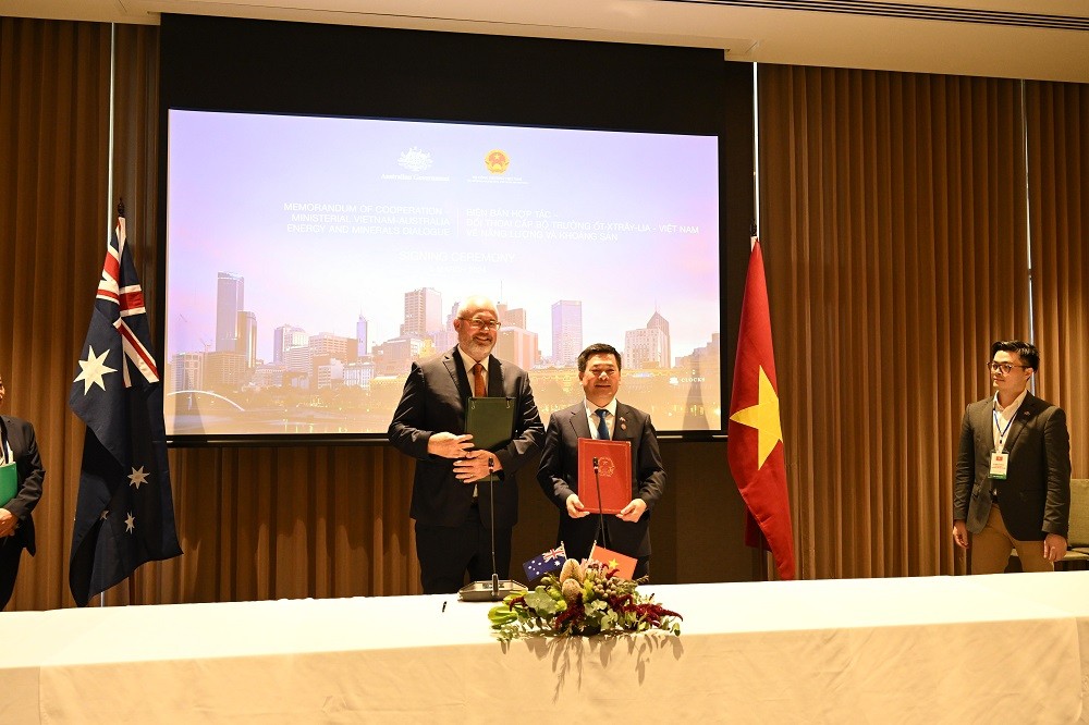 Việt Nam - Australia thúc đẩy hợp tác trong lĩnh vực năng lượng, khoáng sản Việt Nam - Australia thúc đẩy hợp tác trong lĩnh vực năng lượng, khoáng sản