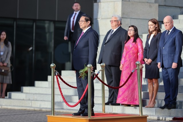 Lễ đón Thủ tướng Phạm Minh Chính thăm New Zealand theo nghi thức đặc biệt