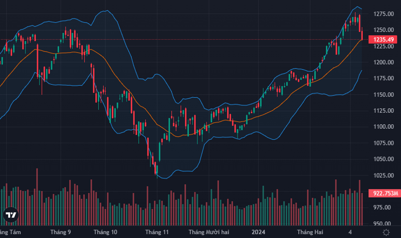Áp lực bán tháo kéo chỉ số VN-Index mất gần 12 điểm Áp lực bán tháo kéo chỉ số VN-Index mất gần 12 điểm