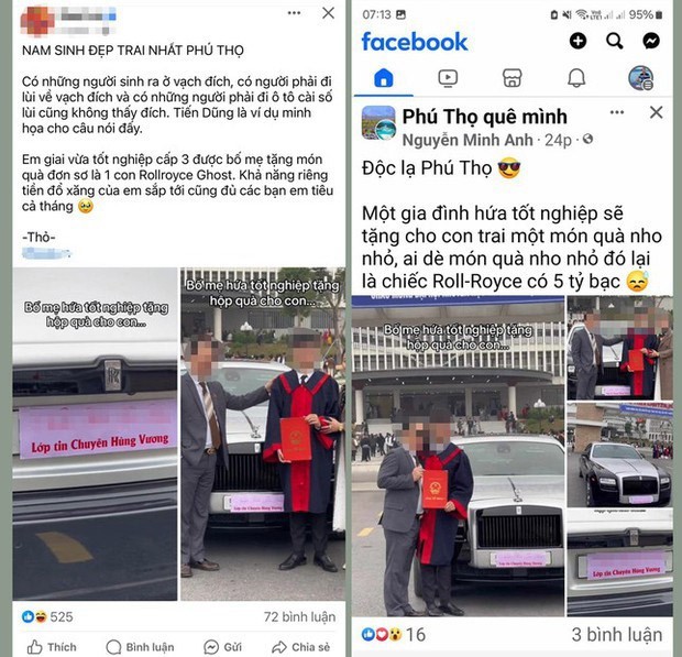 Sự thật về câu chuyện "bố tặng con xe Rolls-Royce trong lễ tốt nghiệp" Sự thật về câu chuyện "bố tặng con xe Rolls-Royce trong lễ tốt nghiệp"