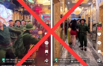 Karaoke Paris Club phản hồi về video nhóm người mặc đồ thanh niên xung phong
