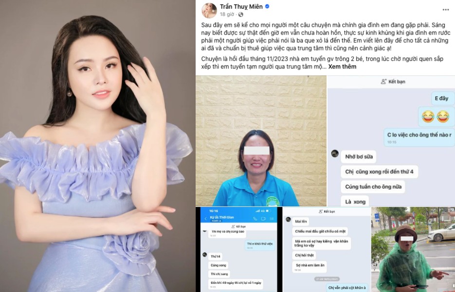 Ca sĩ Trần Thụy Miên hoang mang vì người giúp việc “lươn lẹo”, bịa cả chuyện bố chết