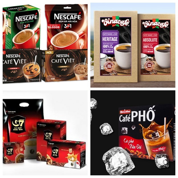 Một số thương hiệu cà phê hòa tan Việt Nam Một số thương hiệu cà phê hòa tan Việt Nam