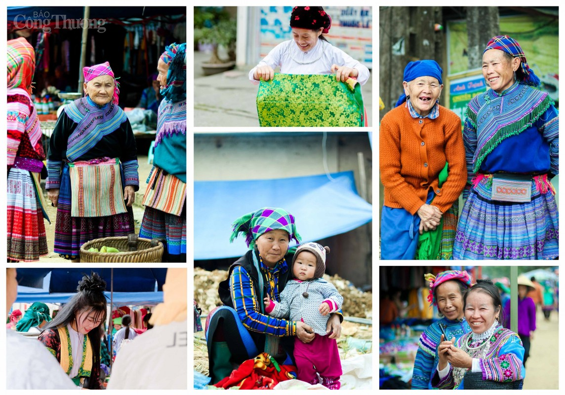 Chợ phiên Mèo Vạc họp từ khi ánh sáng mặt trời còn chưa lọt được qua vách đá và chỉ chịu tàn khi những người đến từ đỉnh núi xa mờ đã đầy ắp hàng hóa cần mua trong những chiếc gùi sau lưng.