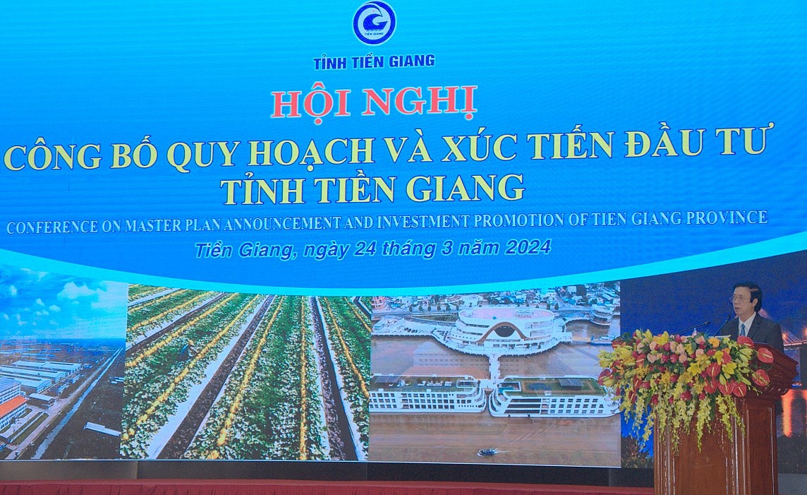 Thủ tướng Phạm Minh Chính dự hội nghị công bố quy hoạch và xúc tiến đầu tư tỉnh Tiền Giang