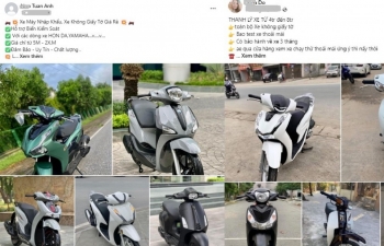 Mua bán xe không giấy tờ: Nhộn nhịp, công khai trên 