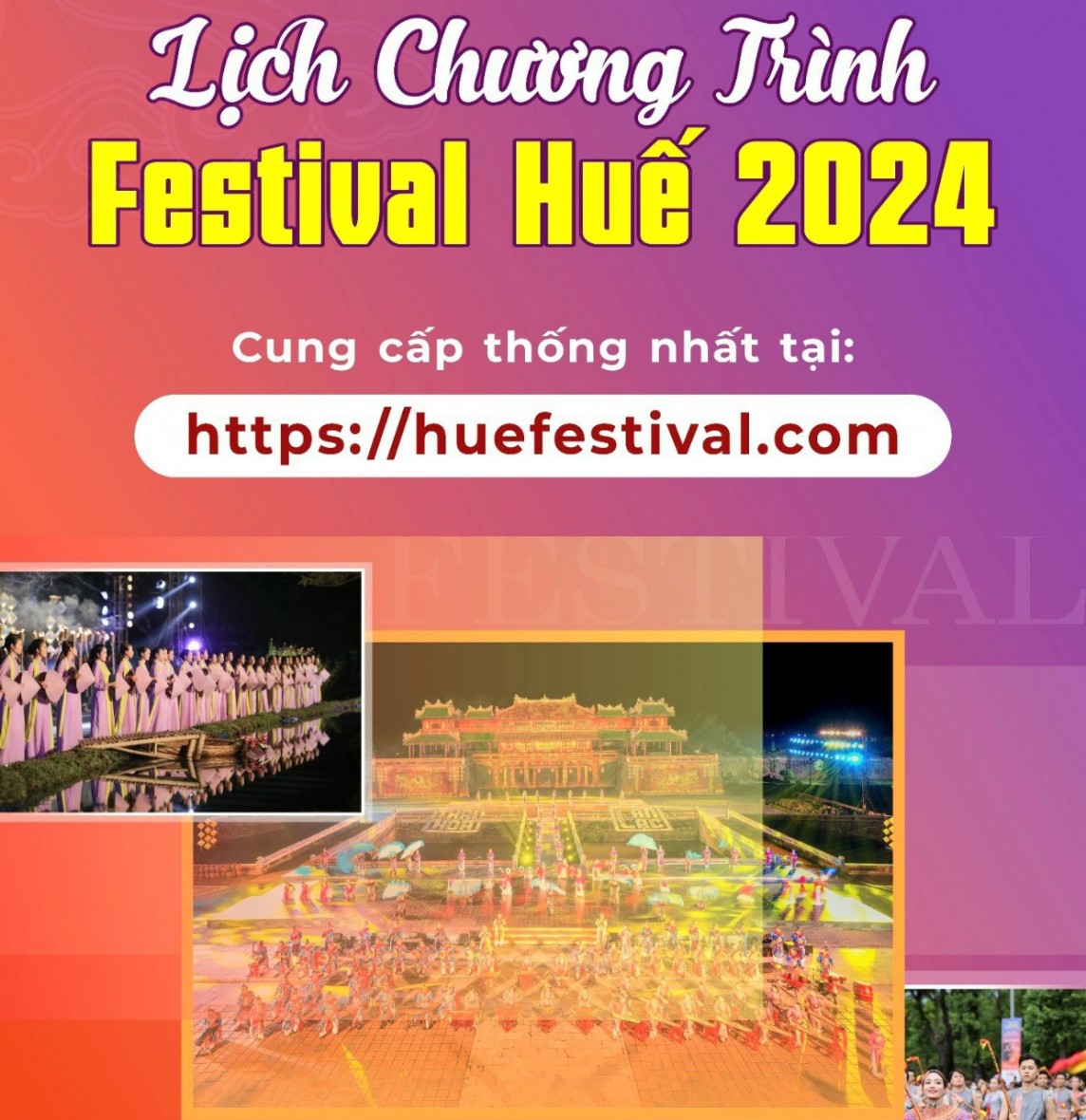 Thừa Thiên Huế: Cung cấp Website chính thức chương trình Festival Huế 2024