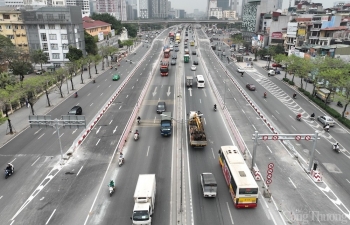 Hà Nội: Hình ảnh hai cầu vượt thép Mai Dịch trước ngày thông xe