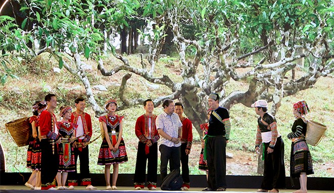 Lễ hội Trà Shan tuyết Suối Giàng diễn ra đúng dịp nghỉ lễ 30/4 -1/5. Ảnh: Thanh Chi