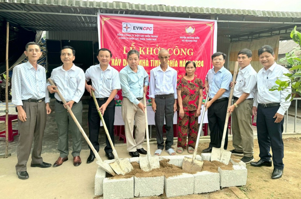 Ngành điện Thừa Thiên Huế: Xây dựng nhà tình nghĩa cho các gia đình khó khăn