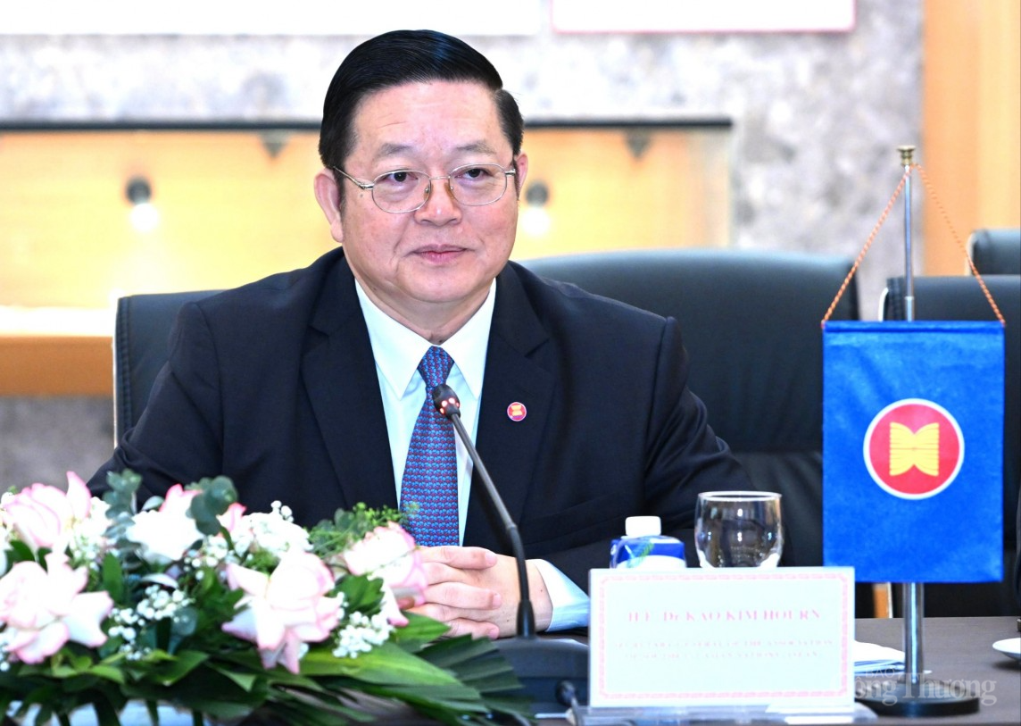 Bộ trưởng Nguyễn Hồng Diên tiếp Tổng thư ký ASEAN