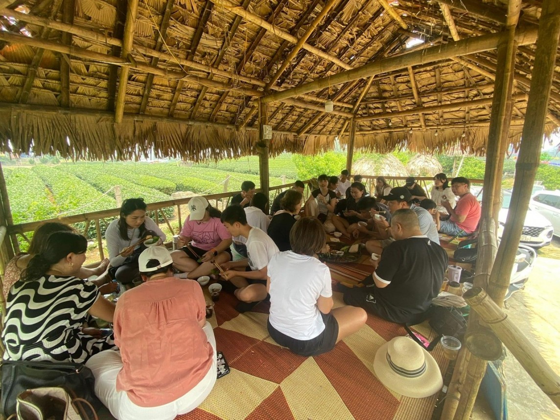 Mộc Châu: Các vườn mận tấp nập, đông nghẹt du khách Mộc Châu: Các vườn mận tấp nập, đông nghẹt du khách