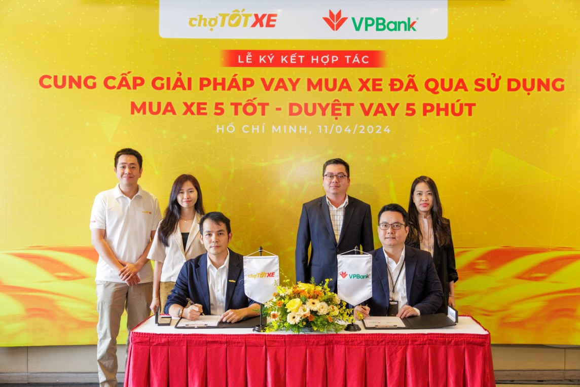 VPBank và Chợ Tốt Xe hợp tác triển khai gói vay mua xe 5 tốt, duyệt vay 5 phút VPBank và Chợ Tốt Xe hợp tác triển khai gói vay mua xe 5 tốt, duyệt vay 5 phút