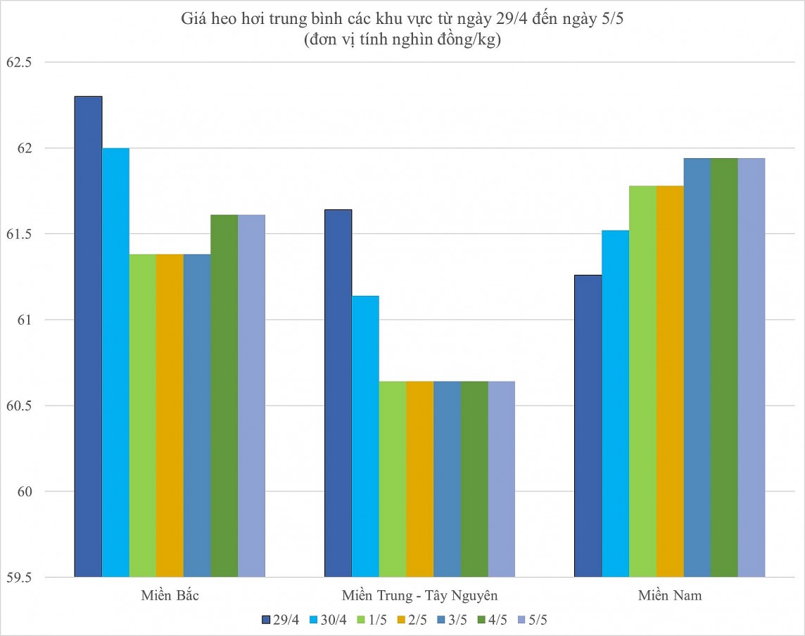 Biến động giá heo hơi Biến động giá heo hơi