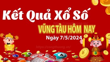 XSVT 7/5, Kết quả xổ số Vũng Tàu hôm nay 7/5/2024, KQXSVT thứ Ba ngày 7 tháng 5