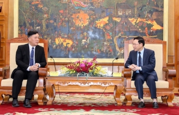 Bắc Giang: Tiếp xã giao Tham tán Công sứ Đại sứ quán Trung Quốc