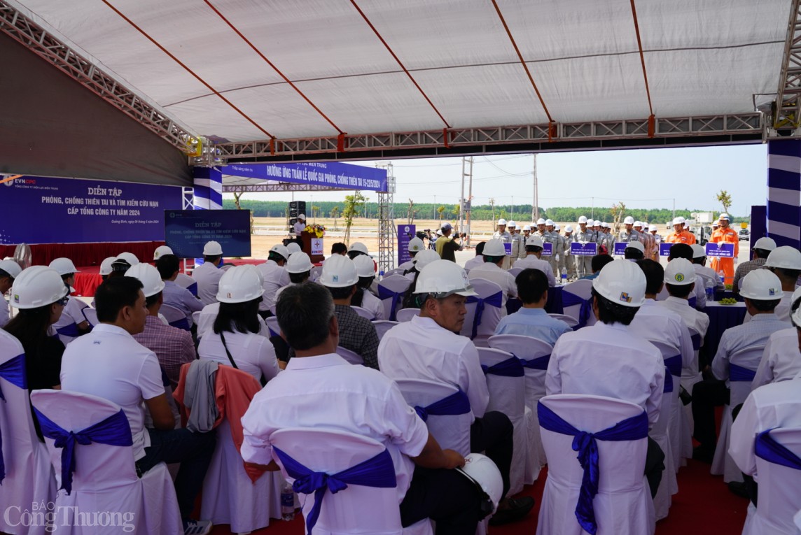 undefined EVNCPC tổ chức diễn tập phòng chống thiên tai và tìm kiếm cứu nạn năm 2024