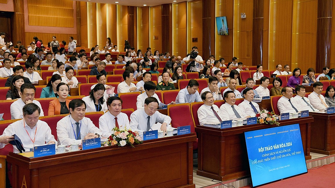 Hội thảo Văn hóa 2024 - Chính sách và nguồn lực cho phát triển thiết chế văn hóa, thể thao Hội thảo Văn hóa 2024 - Chính sách và nguồn lực cho phát triển thiết chế văn hóa, thể thao