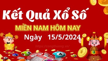 XSMN 15/5, Kết quả xổ số miền Nam hôm nay 15/5/2024, xổ số miền Nam ngày 15 tháng 5,trực tiếp XSMN 15/5