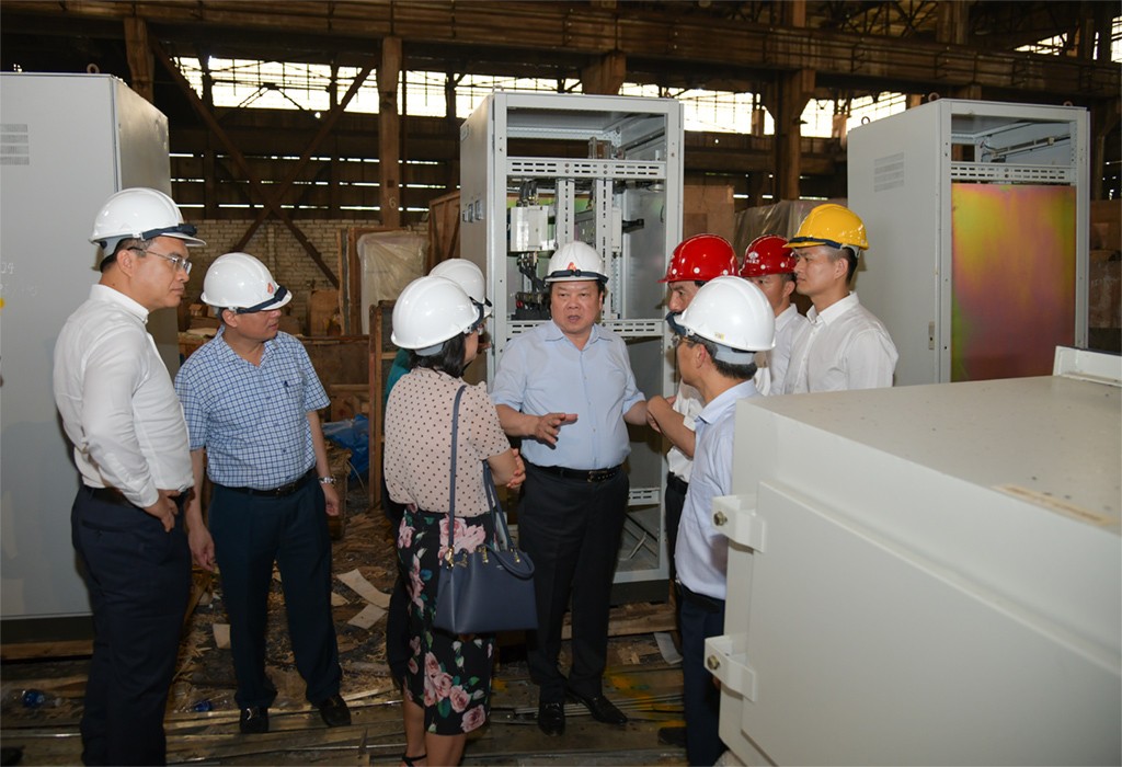 Đoàn công tác của Ủy ban Quản lý vốn nhà nước tại doanh nghiệp kiểm tra công tác kiểm đếm thiết bị tại Kho thép đen và Kho F6 Đoàn công tác của Ủy ban Quản lý vốn nhà nước tại doanh nghiệp kiểm tra công tác kiểm đếm thiết bị tại Kho thép đen và Kho F6